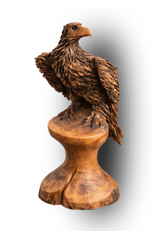 Figur geschnitzt Kettensäge Vogel Stentrup